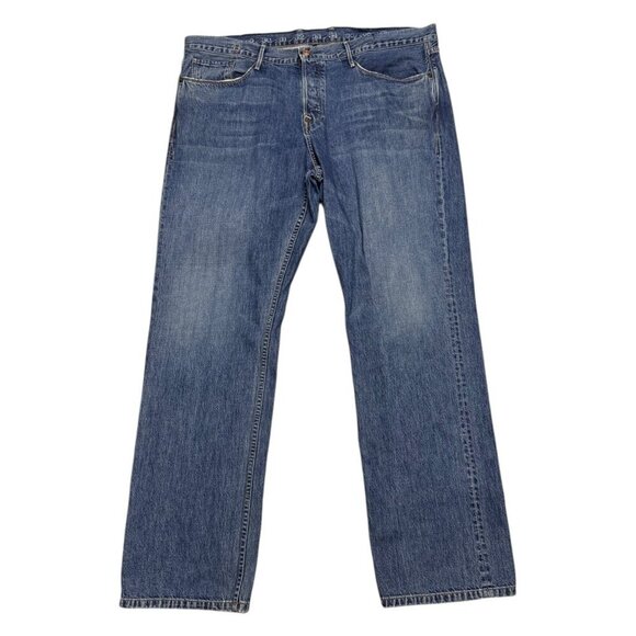 EARNEST SEWN Fulton 409 Straight Leg Designer Selvedge Denim Jeans Mens 40x33 - Picture 1 of 9
